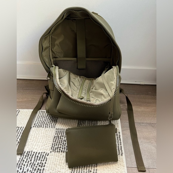 DAGNE DOVER Dakota Backpack Neoprene Dark Moss Large - Picture 9 of 15